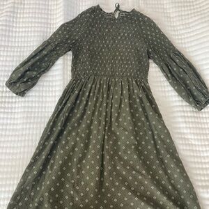 Pink Lily smocked midi dress